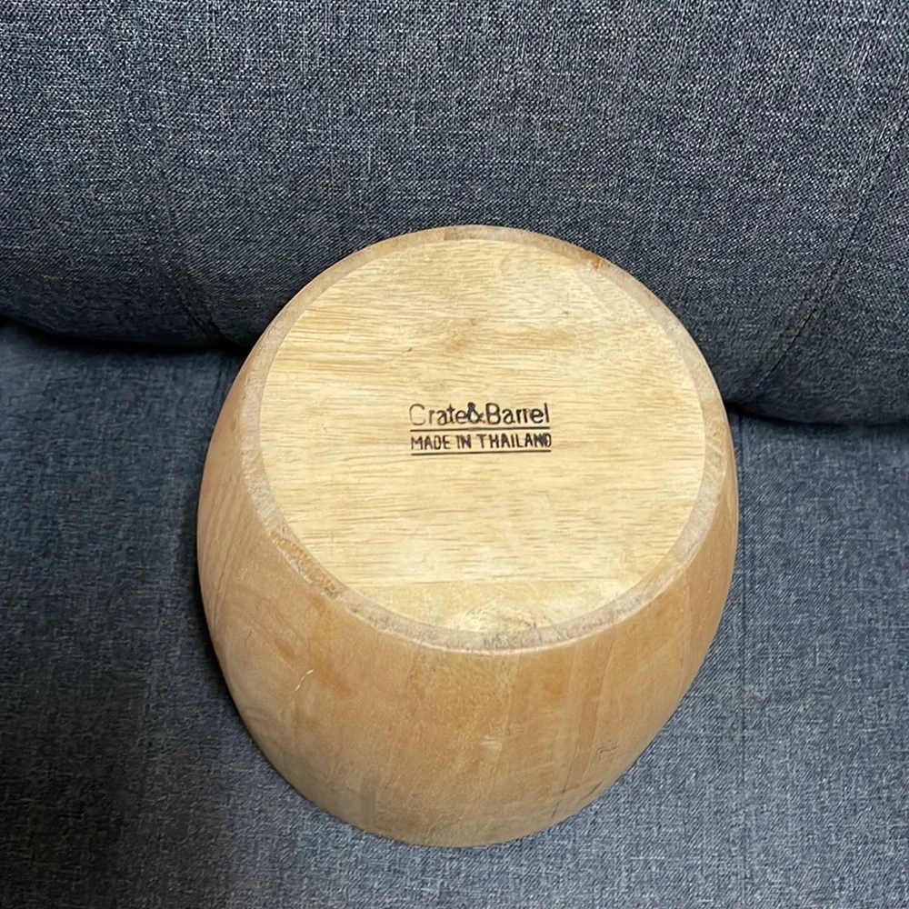 Crate & Barrel Wooden Ice Bucket